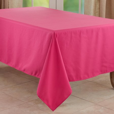 SARO 65 x 140 in. Casual Design Everyday Oblong Tablecloth, Fuchsia 321.FU65140B